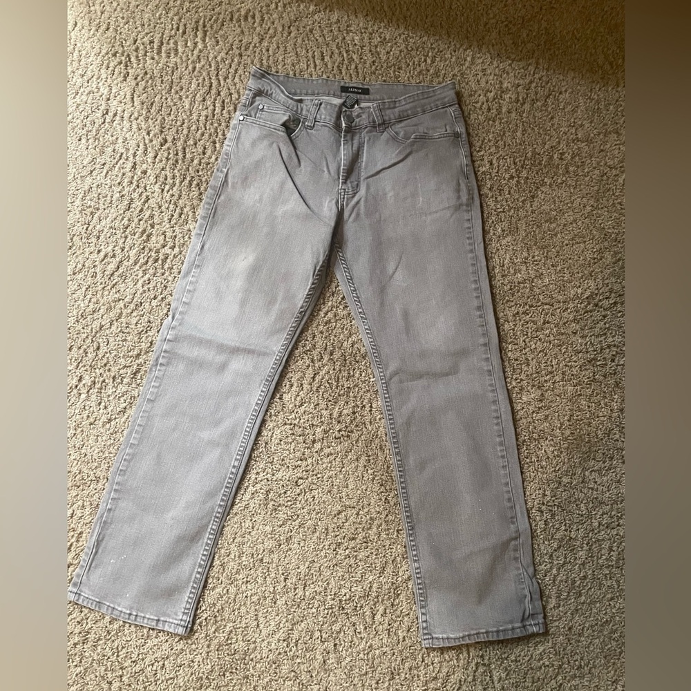 Alfani Men's Light Gray Straight Jeans
